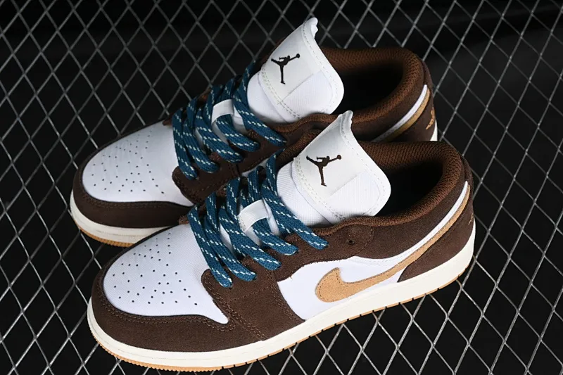 All categories Air Jordan Jordan series basketball shoes Air Jordan 1 Low G version pure original Air Jordan 1 Low "Cacao Wow" AJ1 Joe 1 Mocha color low-top cultural casual sneakers FB2216-200